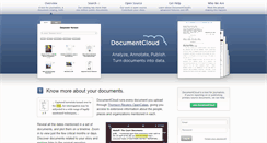 Desktop Screenshot of documentcloud.org