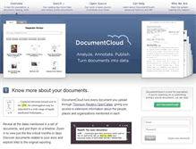 Tablet Screenshot of documentcloud.org